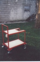 carrello per saldatrice con bombola